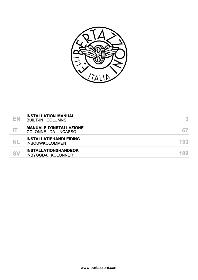 Page n°1 - Manuel utilisateur Bertazzoni RLD75S5FPNS