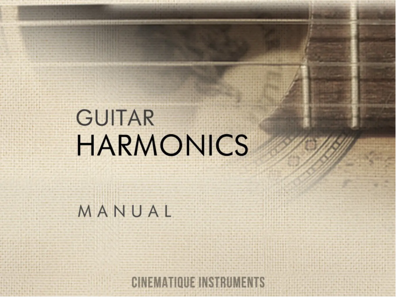 Página 1 del manual Manual de usuario Steinberg Guitar Harmonics