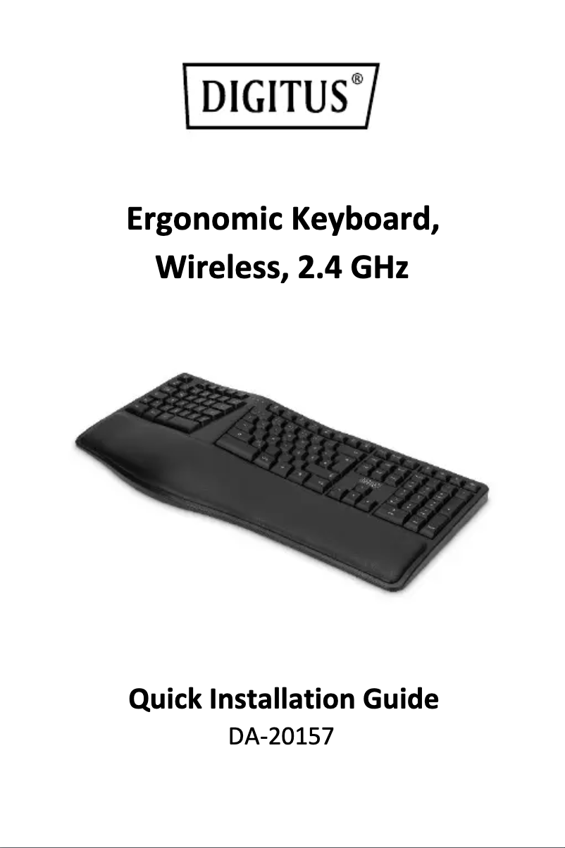 Page 1 de la notice Manuel utilisateur Digitus DA-20157