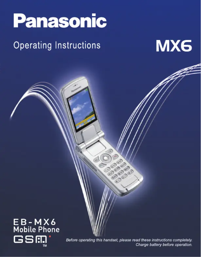 Image de la première page du manuel de l'appareil EB-MX6