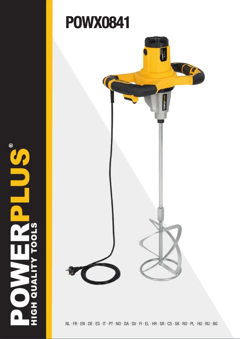 Page n°1 - Manuel utilisateur PowerPlus POWX0841