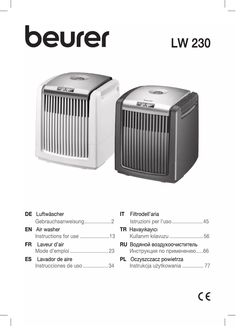 Page n°1 - Manuel utilisateur Beurer LW 230