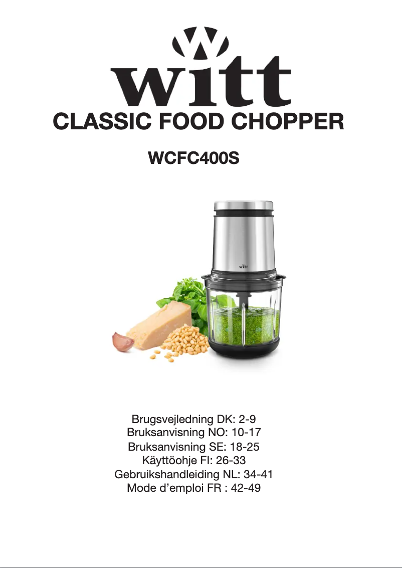 Page 1 de la notice Manuel utilisateur Witt WCFC400S