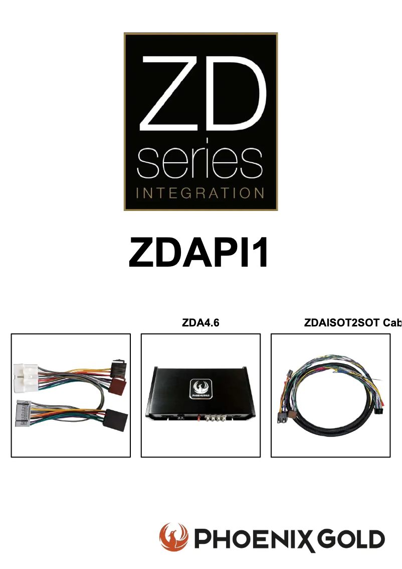 Page 1 de la notice Manuel utilisateur Phoenix Gold ZDAPI1