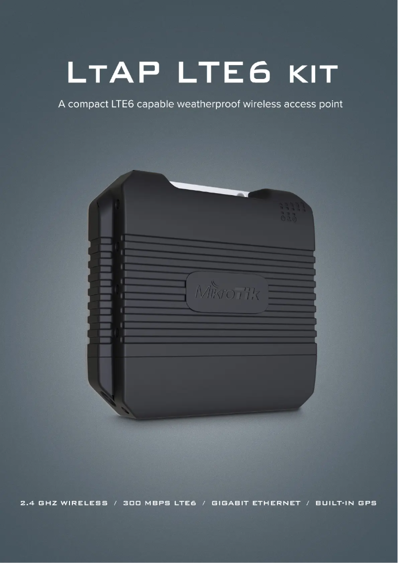 Image de la première page du manuel de l'appareil LtAP LTE6 kit