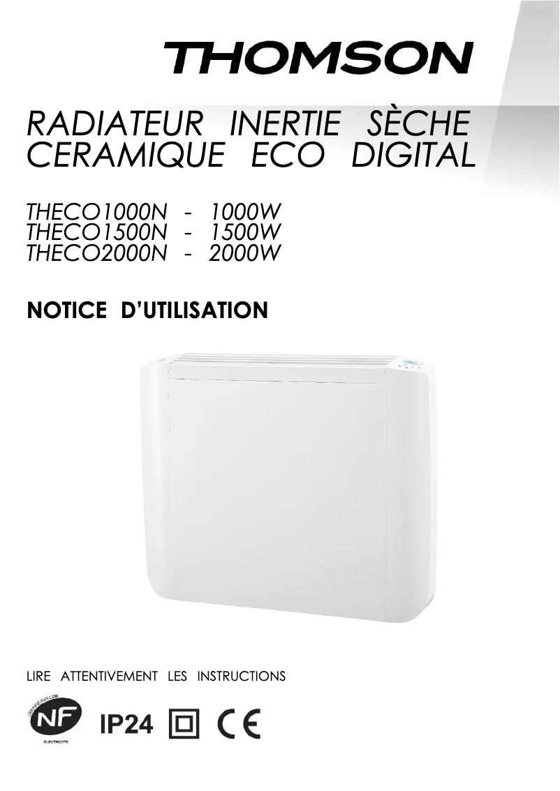 Page 1 de la notice Manuel utilisateur Thomson THECO1500N