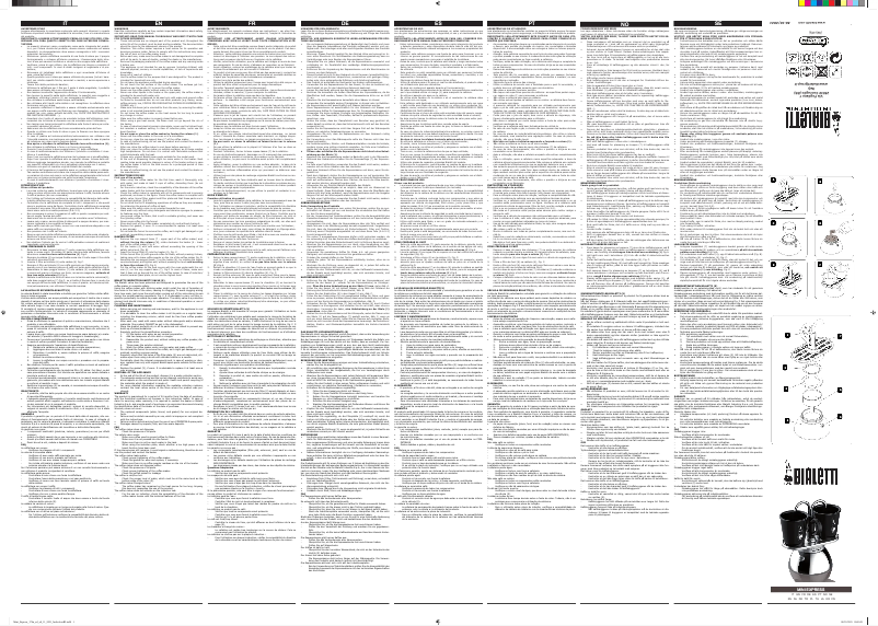 Page 1 de la notice Manuel utilisateur Bialetti Mini Express