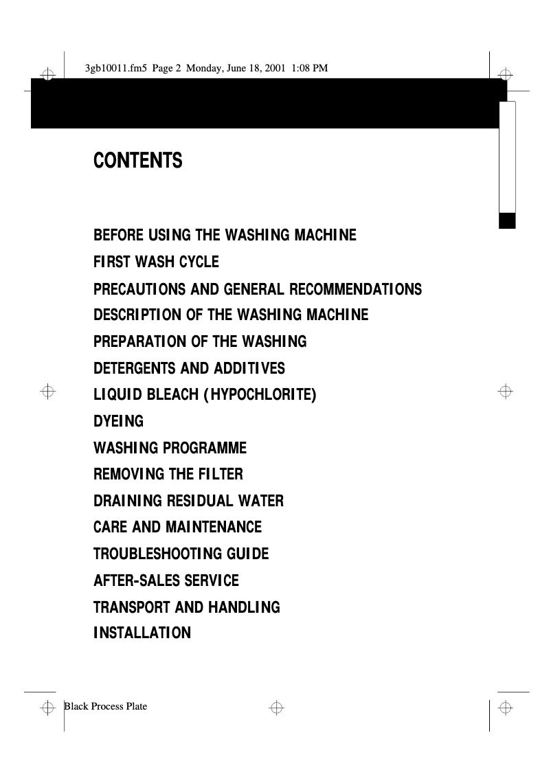 Image de la première page du manuel de l'appareil FL 5580