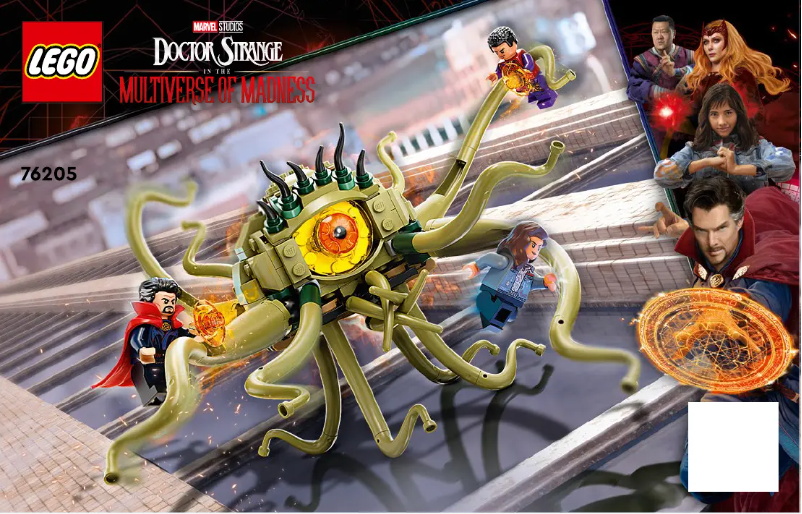 Image de la première page du manuel de l'appareil Marvel Studios 76205