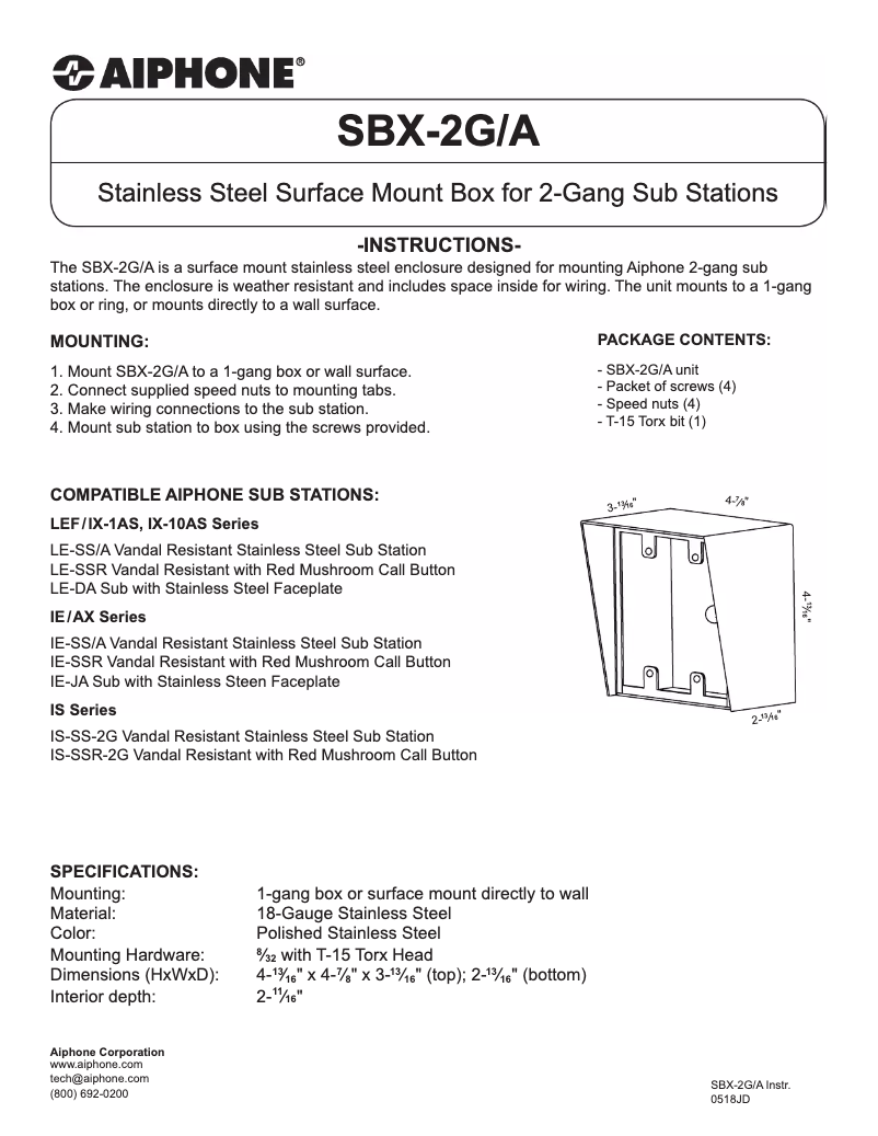 Image de la première page du manuel de l'appareil LE-DA