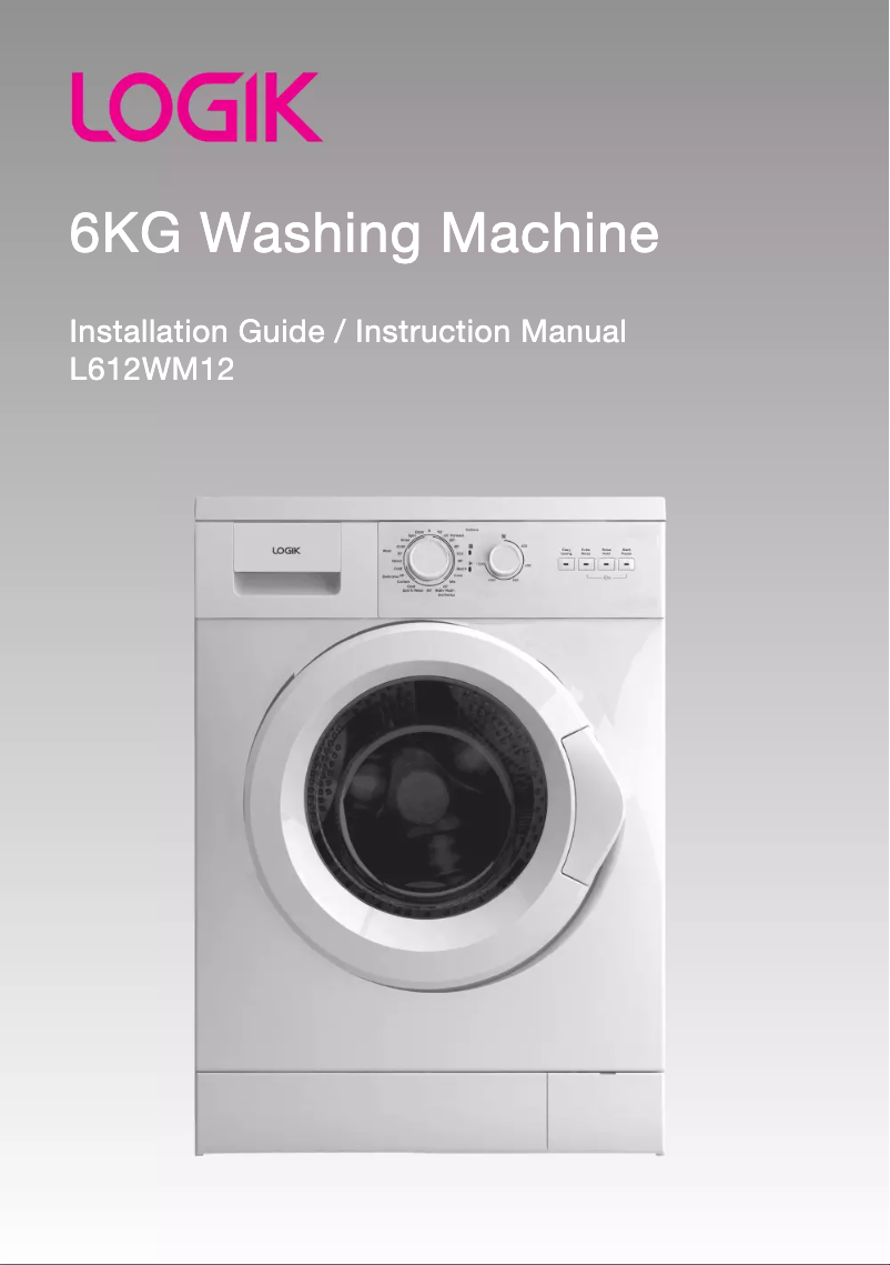 Página 1 del manual Manual de usuario Logik L612WM12