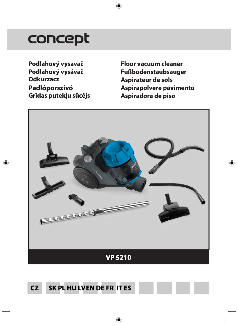 Page 1 de la notice Manuel utilisateur Concept VP5210