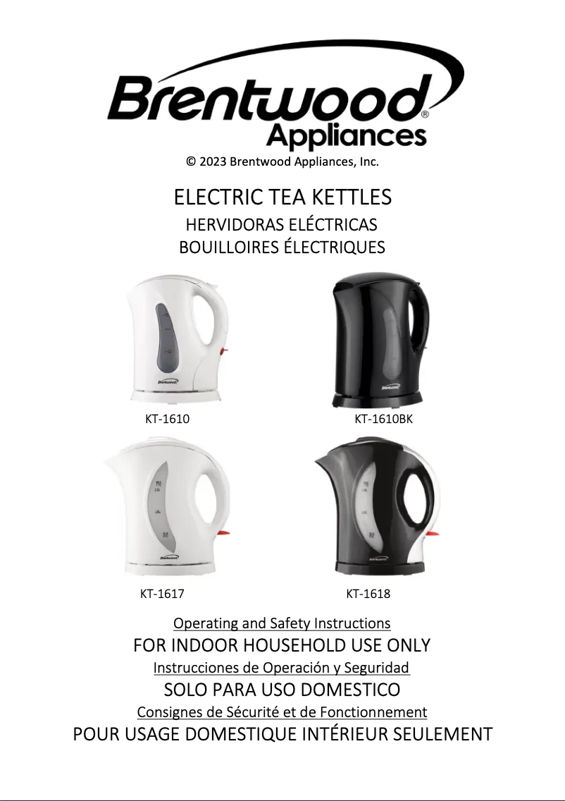 Página 1 del manual Manual de usuario Brentwood KT-1618