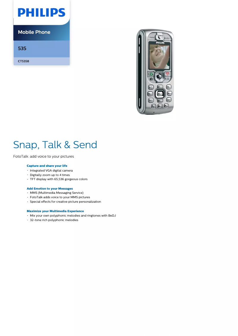 Image de la première page du manuel de l'appareil CT5358