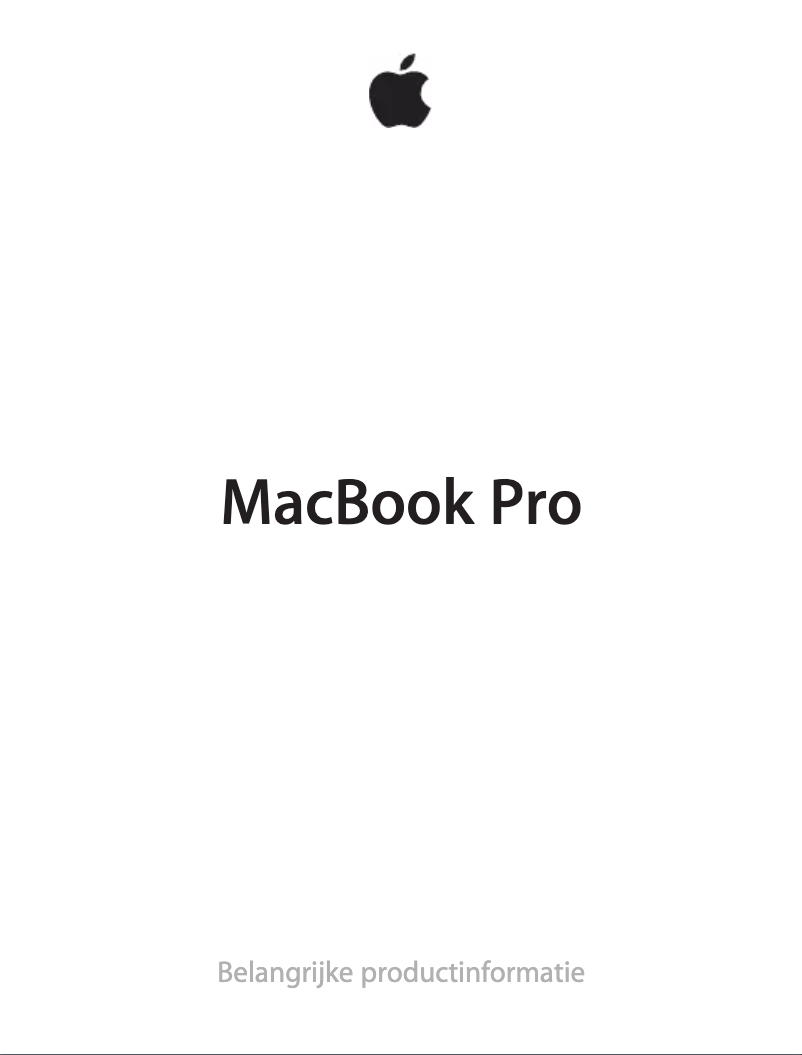 Page 1 de la notice Manuel utilisateur Apple MacBook Pro 13,3" Retina MD212N/A