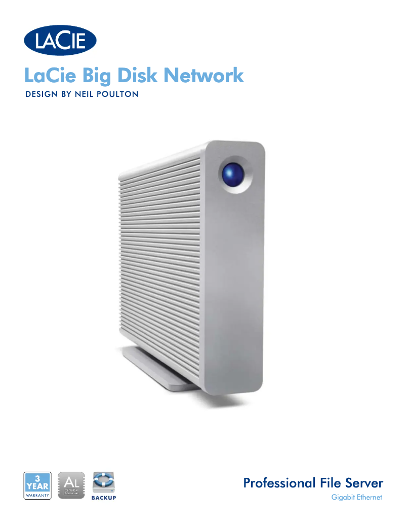 Page n°1 - Fiche technique LaCie Big Disk Network