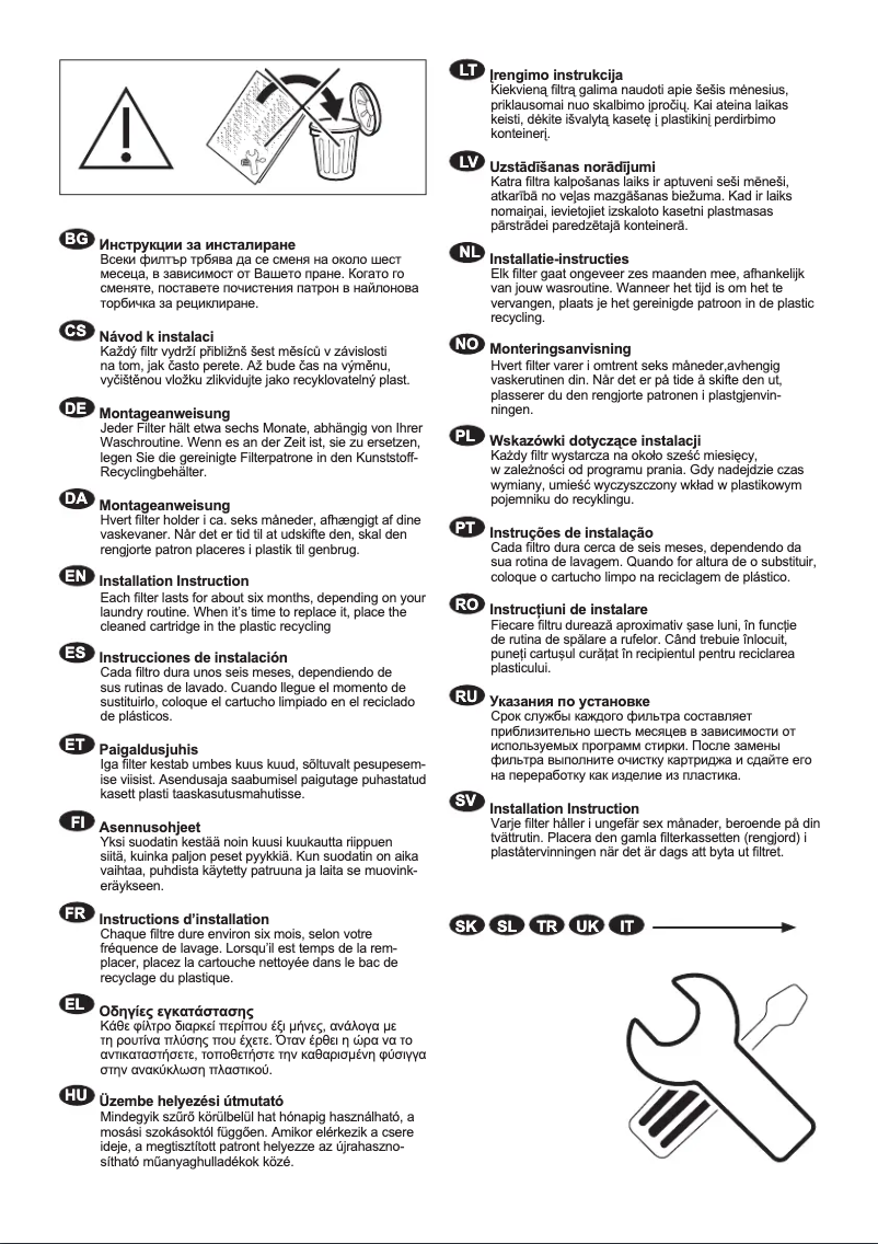 Página 1 del manual Guía de instalación AEG A4WHCAR1