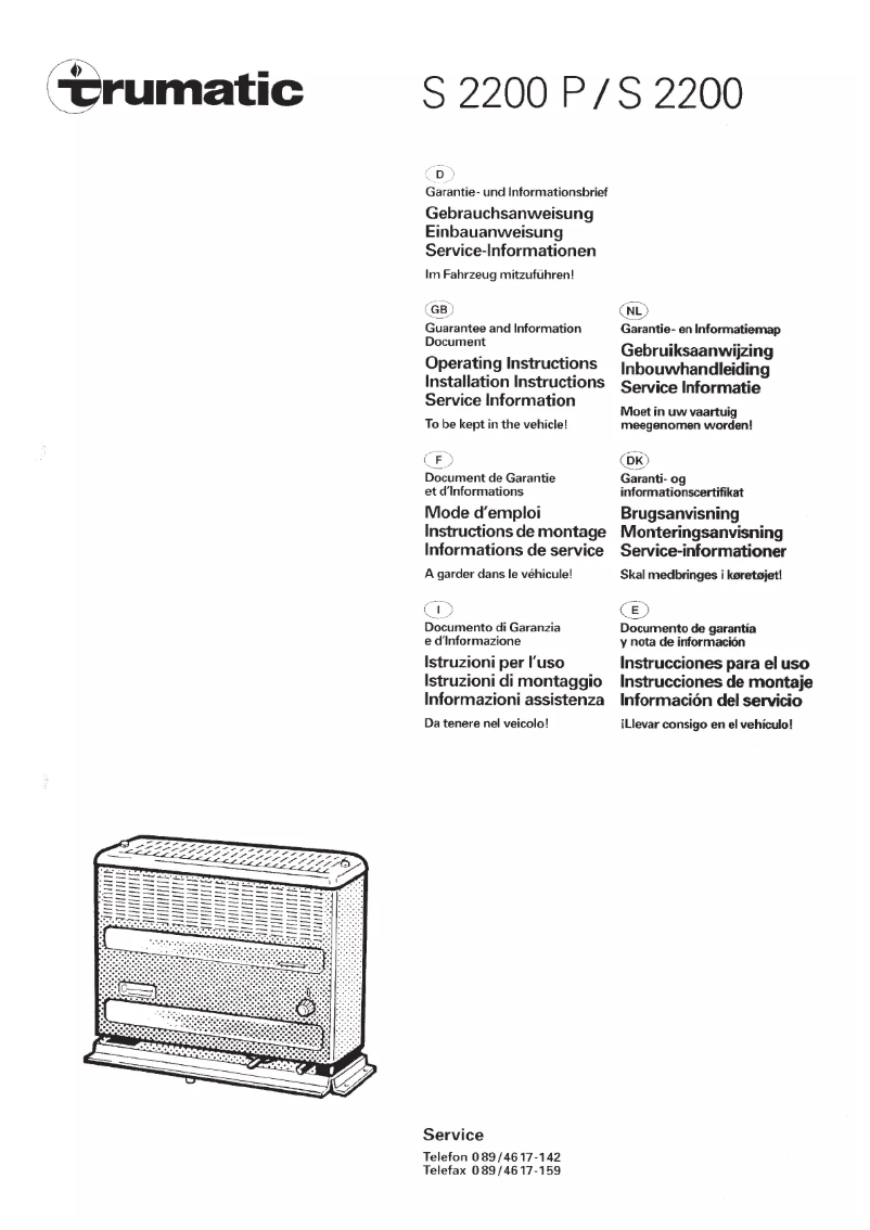 Imagen de la primera página del manual del dispositivo S 2200
