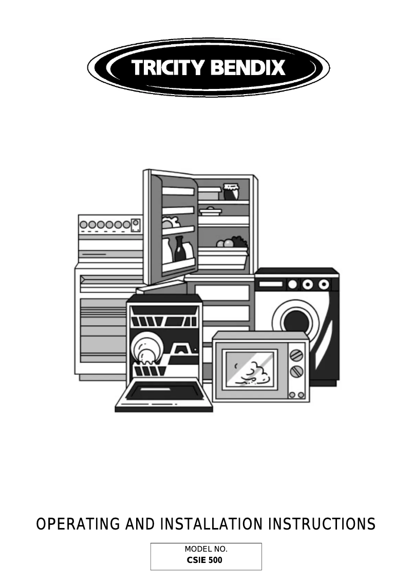 Image de la première page du manuel de l'appareil CSIE500W