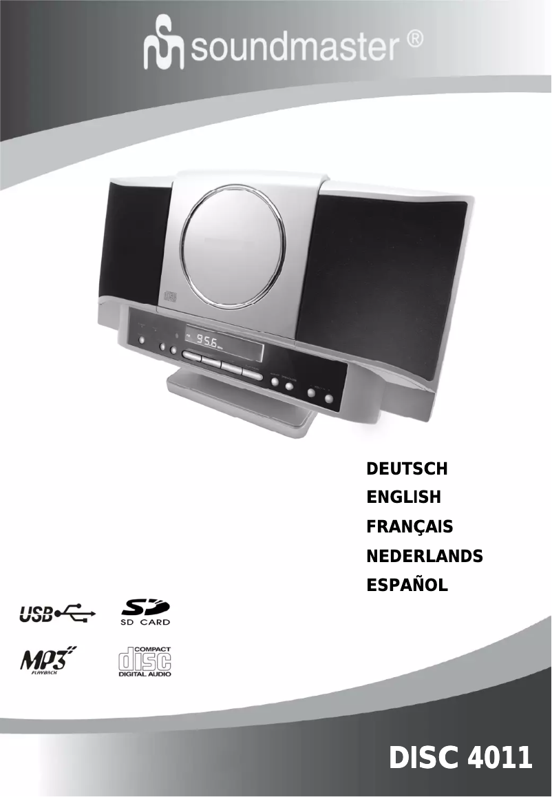 Image de la première page du manuel de l'appareil DISC 4011