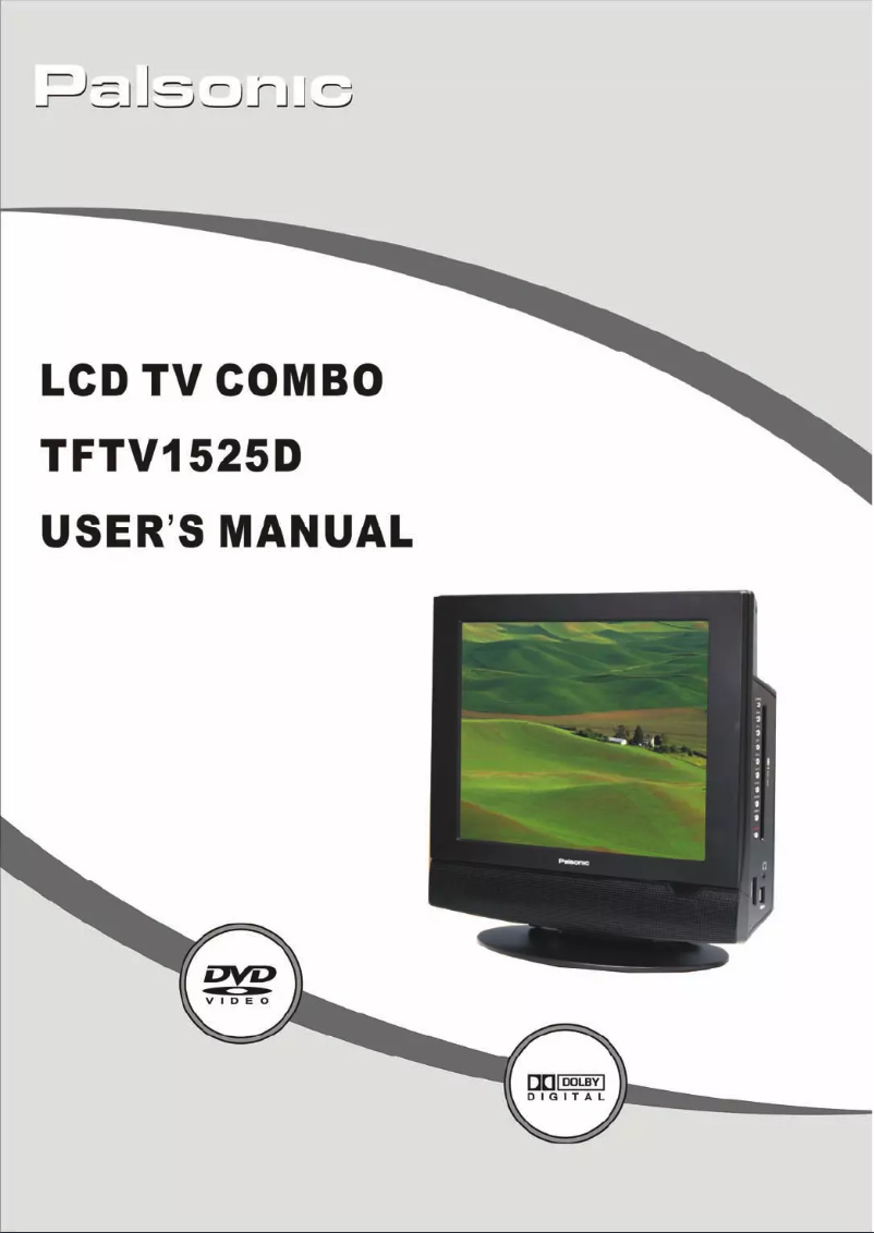 Page n°1 - Manuel utilisateur Palsonic TFTV1525D