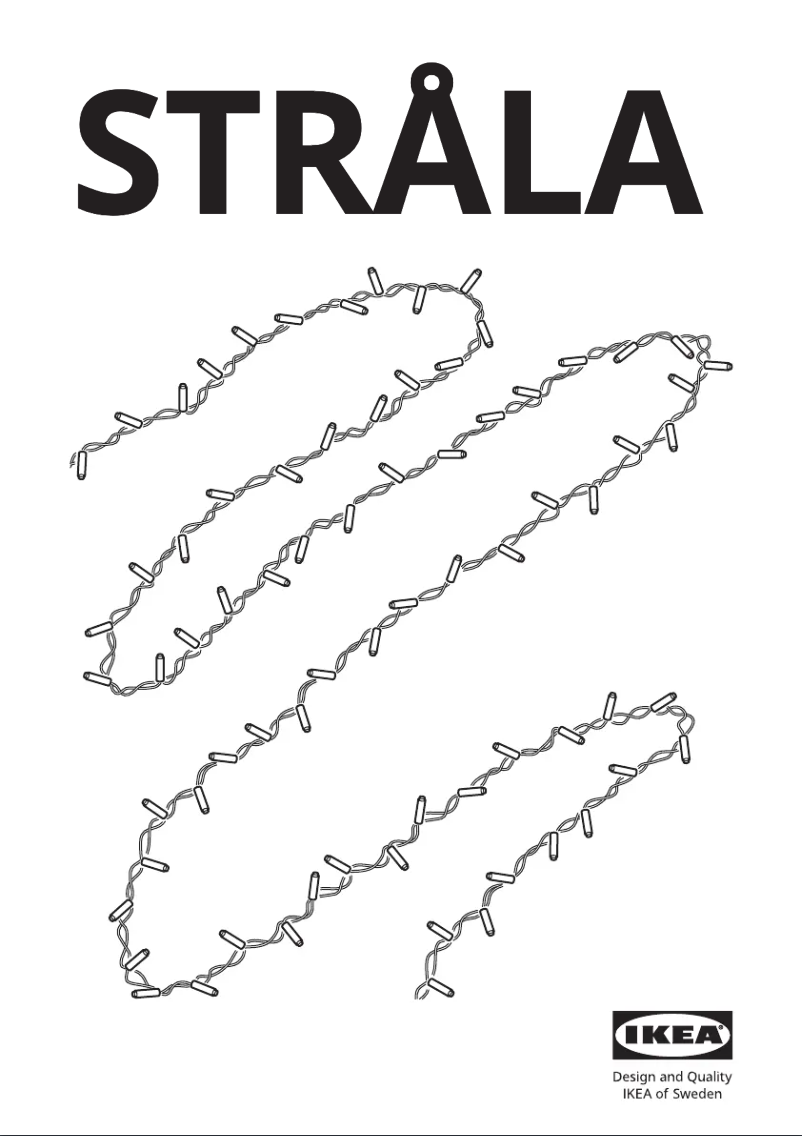Page 1 de la notice Manuel utilisateur Ikea STRÅLA 605.824.96