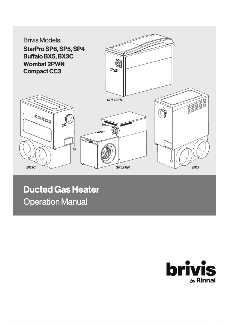 Page n°1 - Manuel utilisateur Brivis Buffalo BX3C