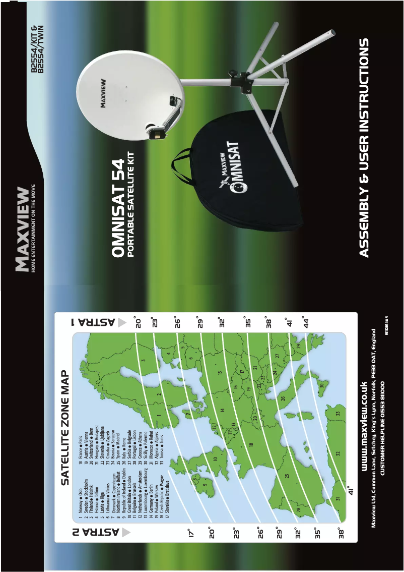 Página 1 del manual Manual de usuario Maxview Omnisat B2554