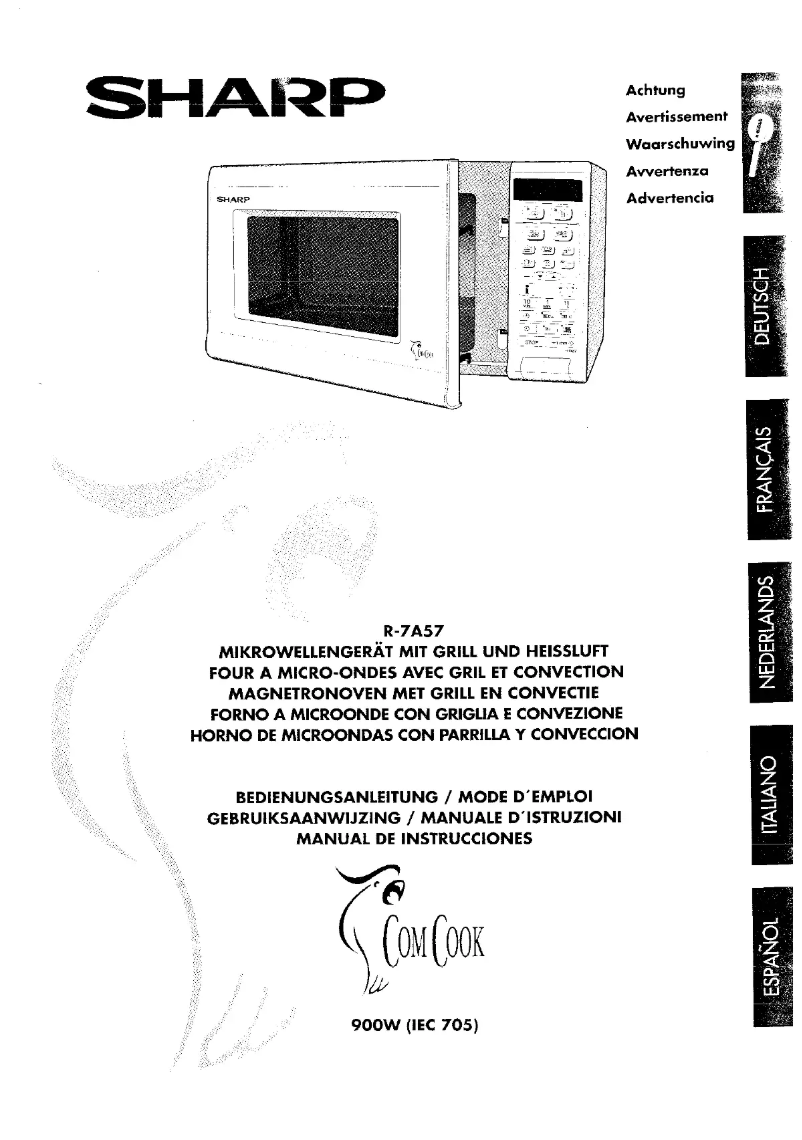 Page 1 de la notice Manuel utilisateur Sharp R7A57
