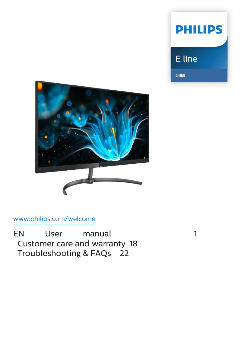 Image de la première page du manuel de l'appareil E Line 241E9