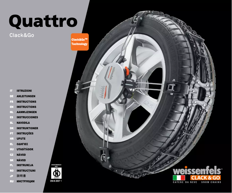 Page n°1 - Manuel utilisateur Weissenfels QUATTRO M90 Clack & Go