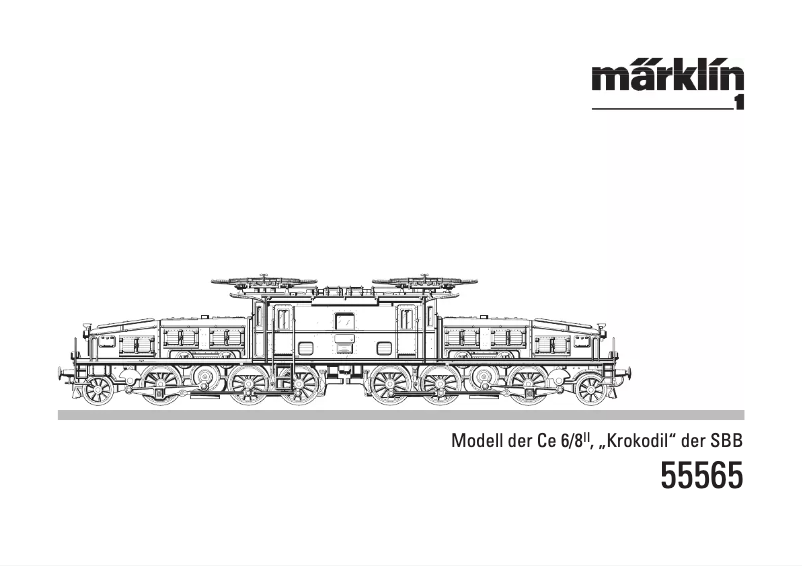 Image de la première page du manuel de l'appareil 55565 Serie Ce 6-8 III NYCL Heavy Freight