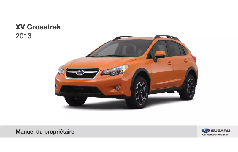 Page n°1 - Manuel utilisateur Subaru XV Crosstrek (2013)