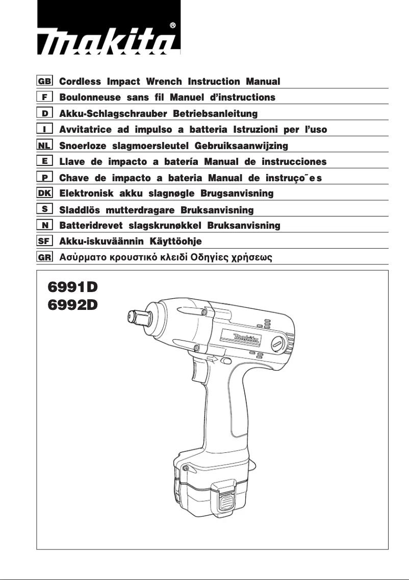 Page n°1 - Manuel utilisateur Makita 6992D