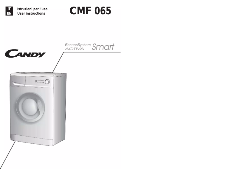 Page n°1 - Manuel utilisateur Candy CM F065-01S