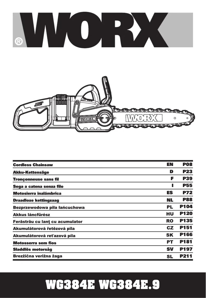 Page n°1 - Manuel utilisateur Worx WG384E.9