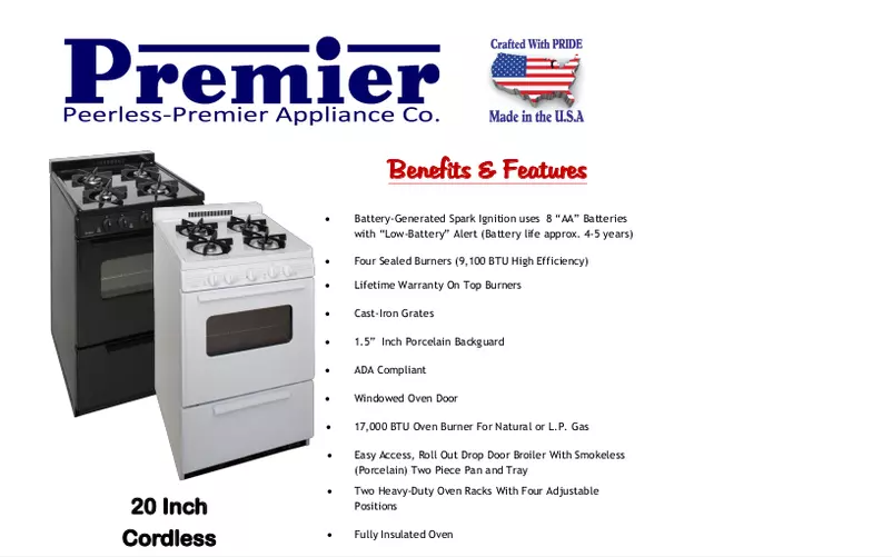 Page 1 de la notice Manuel utilisateur Premier BHK5X0OP