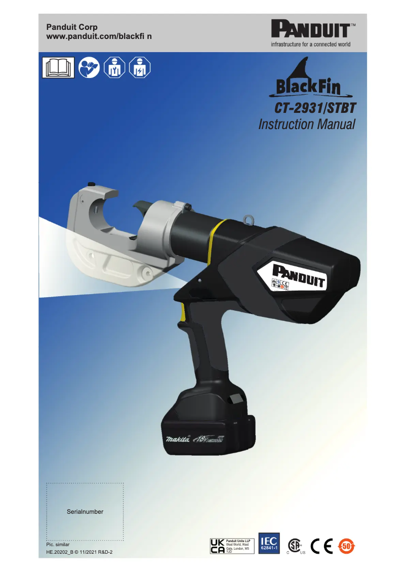 Page n°1 - Manuel utilisateur Panduit CT-2931/STBT