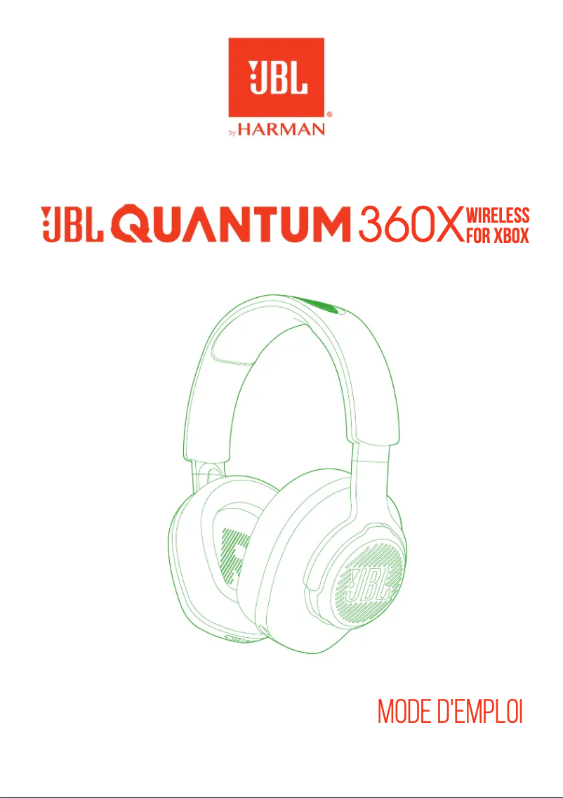 Page 1 de la notice Manuel utilisateur JBL Quantum 360X Wireless for Xbox