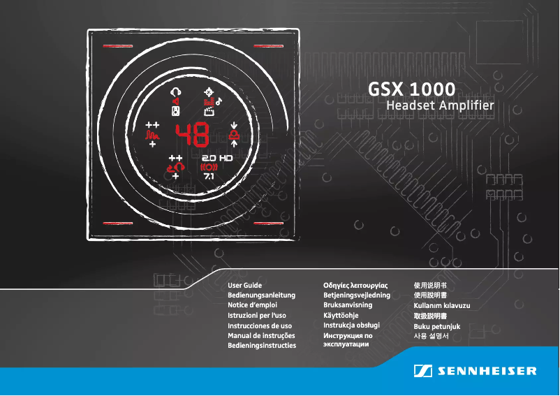 Page 1 de la notice Manuel utilisateur Sennheiser GSX 1000