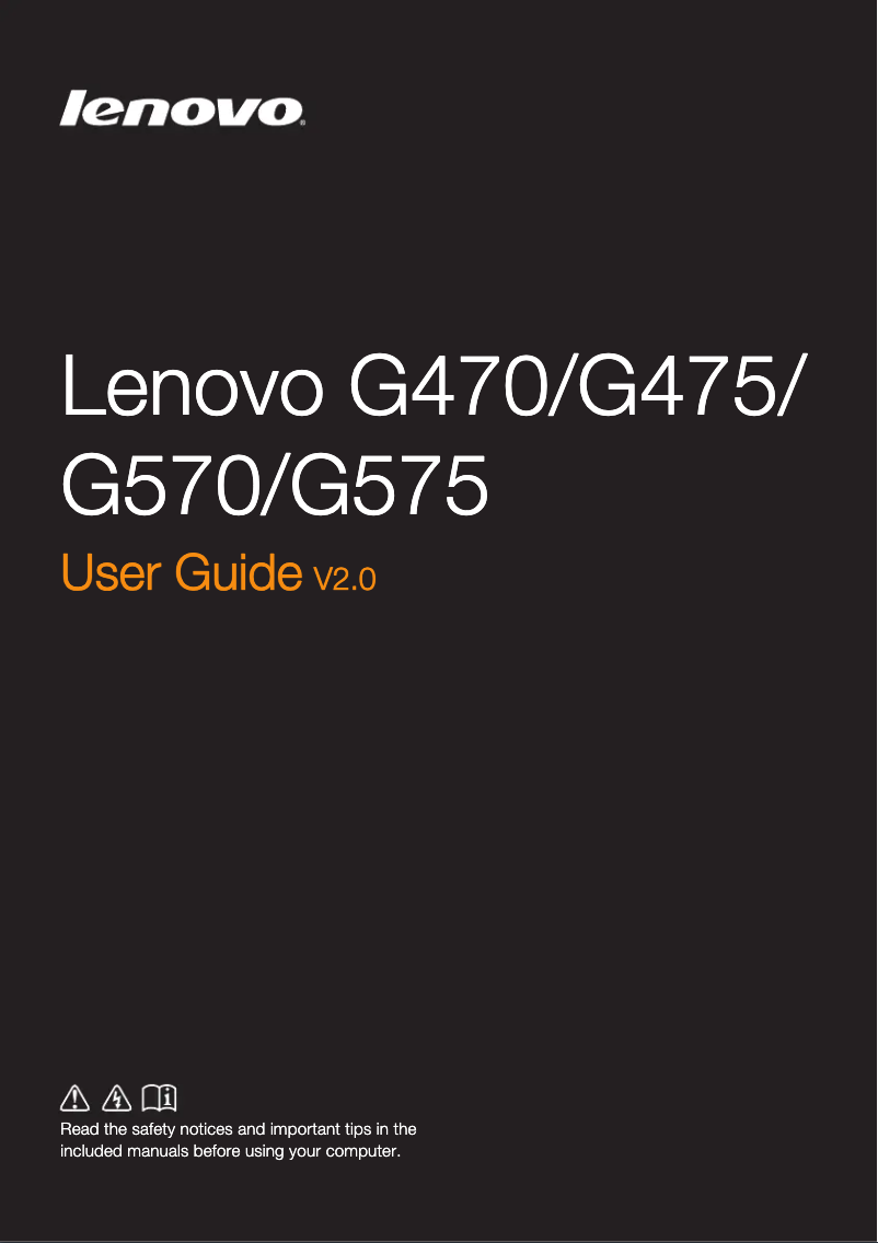 Page n°1 - Manuel utilisateur Lenovo Essential G575