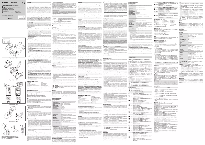 Page 1 de la notice Manuel utilisateur Nikon ME-W1