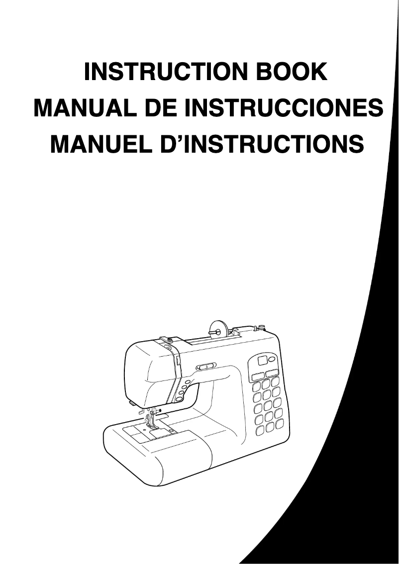 Page n°1 - Manuel utilisateur Janome DC4030P