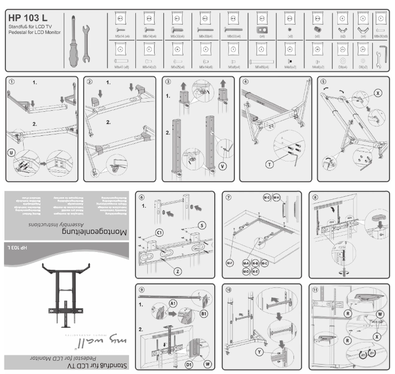 Page 1 de la notice Manuel utilisateur My Wall HP 103 L