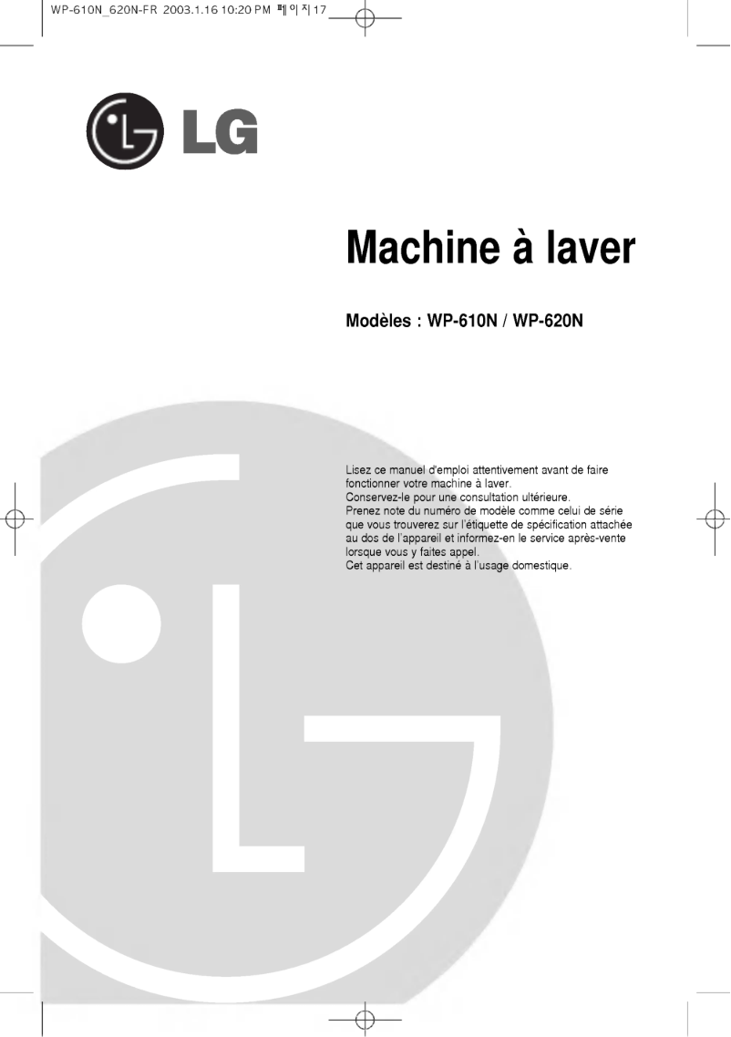 Image de la première page du manuel de l'appareil WP-610N