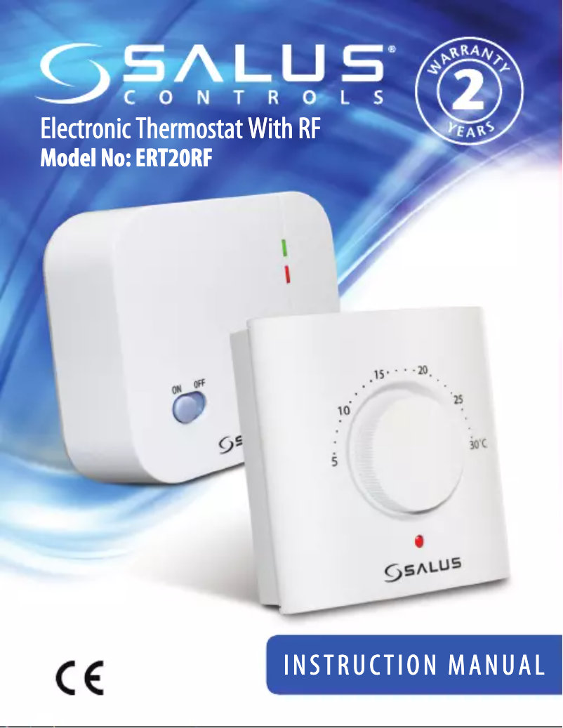 Imagen de la primera página del manual del dispositivo ERT20RF
