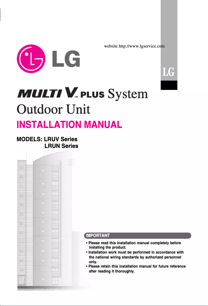 Página 1 del manual Manual de usuario LG LRUV808T1