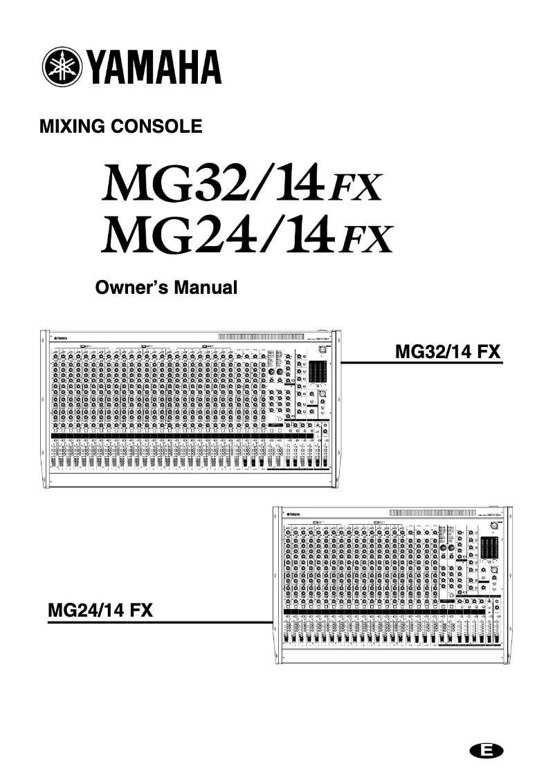 Image de la première page du manuel de l'appareil MG24-14FX