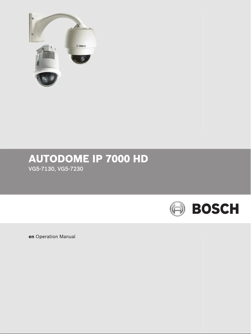 Page n°1 - Manuel utilisateur Bosch VG5-7130-CPT4