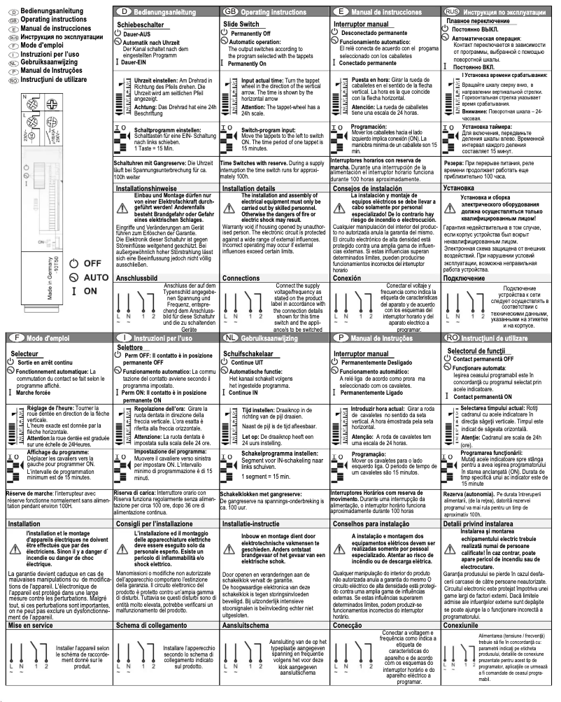 Page 1 de la notice Manuel utilisateur Paladin 111 120